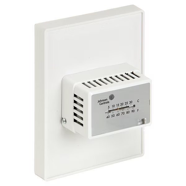Pneumatic Thermostat, Single Temperature, Heating and Cooling, 2 Pipe, Johnson Controls, Mfr#: T-4002-302