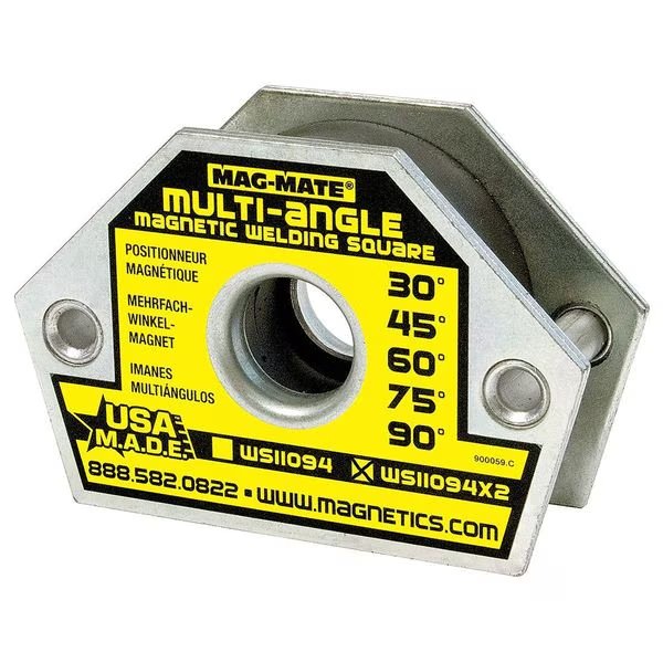 Magnetic Weld Square, 4-3/8x3in, 110lb, Mag-Mate, Mfr#: WS11094x2