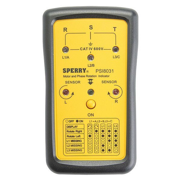 Phase Sequence and Open Phase Indicator, Sperry Instruments, Mfr#: PSI8031
