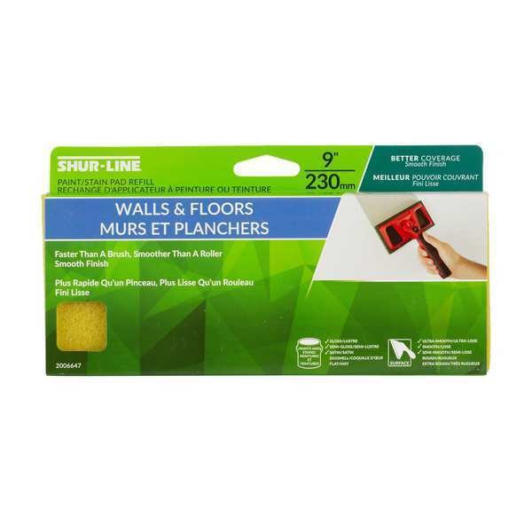 Paint Pad Refill, 3-3/4 x 9, Plastic, Green, Shur-Line, Mfr#: 2006647