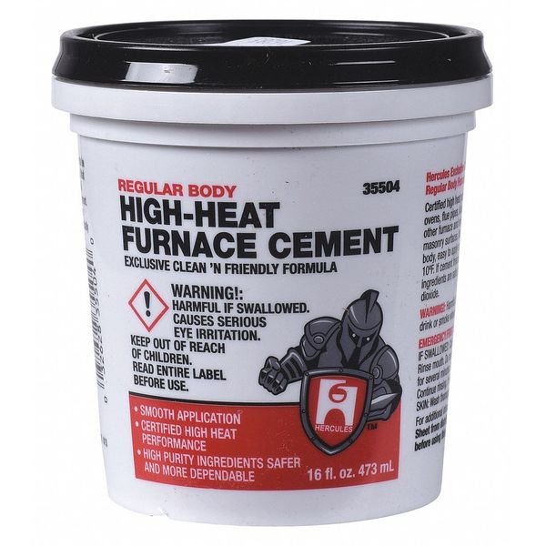 Furnace Cement, High Temperature, 1 pt., Hercules, Mfr#: 35504