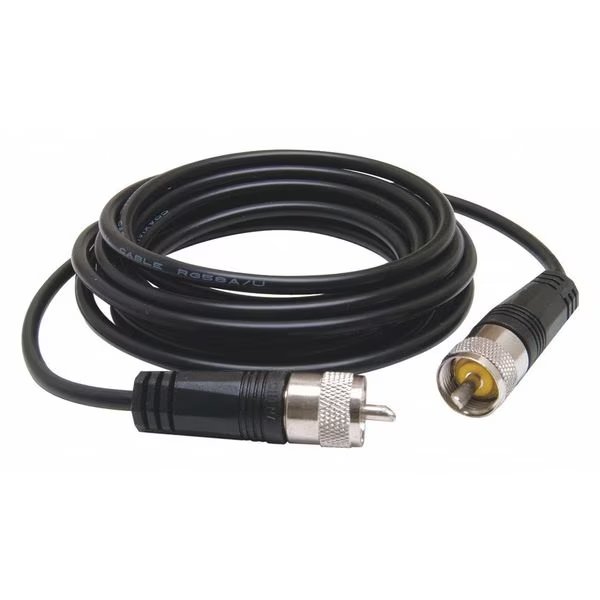 Coax Cable, PL-259 Connector, 12 ft., Roadpro, Mfr#: RP-12CC
