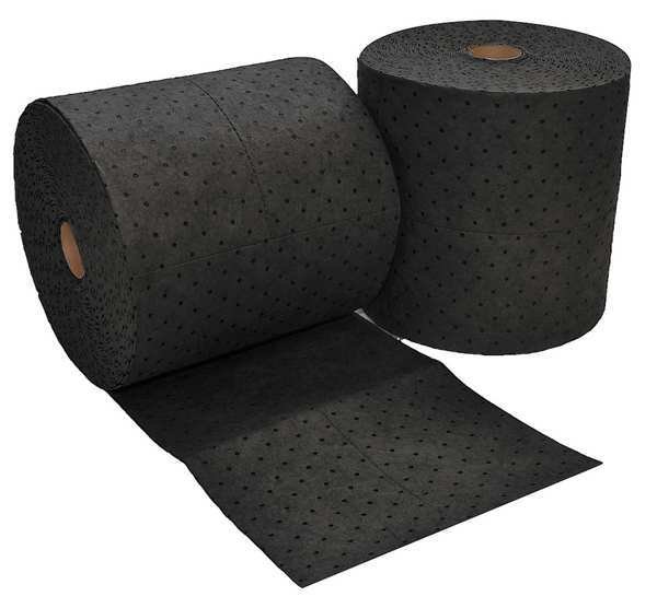 Sorbents, 53 gal, 16 in x 150 ft, Universal, Black, Polypropylene, Sustayn By Spilfyter, Mfr#: USR-91