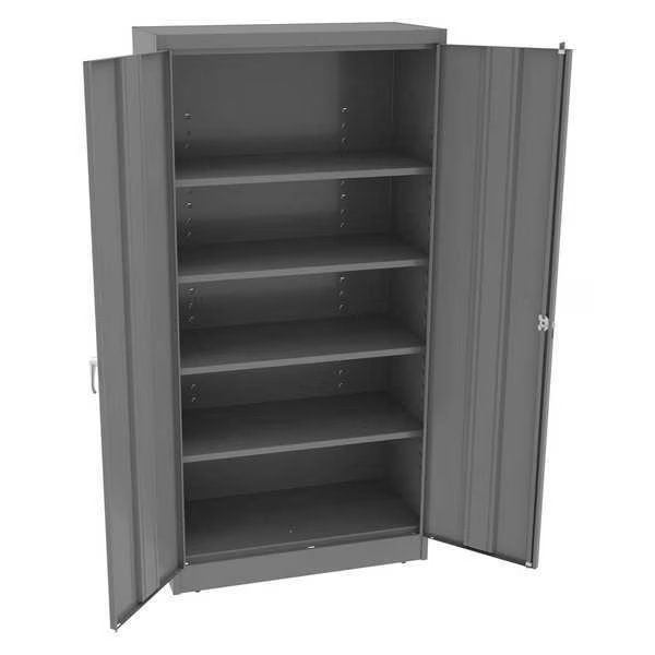 22 ga. Steel Storage Cabinet, 36 in W, 72 in H, Stationary, Tennsco, Mfr#: 7218DLXMG