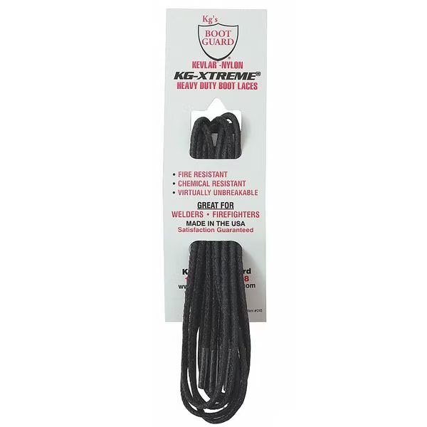 Shoe Laces, 63" L, Kevlar(R), Bl, PR, Kgs Boot Guard, Mfr#: 263
