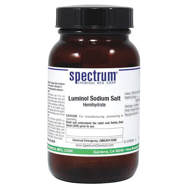 Luminol Sodium Salt, Hemihydrate, 25g, Spectrum, Mfr#: L2022-25GM04