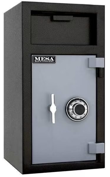 Depository Safe, with Combination Dial 110 lb, 1.4 cu ft, Steel, Mesa Safe Co, Mfr#: MFL2714C