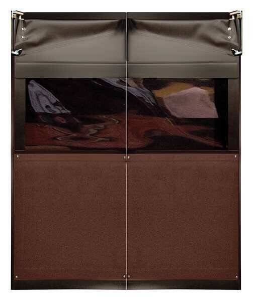 Swinging Dr, 7x6 ft, Chocolate Brown, PR, Chase, Mfr#: AIR9737284CBR