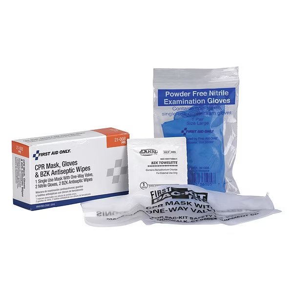 CPR Faceshield, Universal, Box, First Aid Only, Mfr#: 21-008