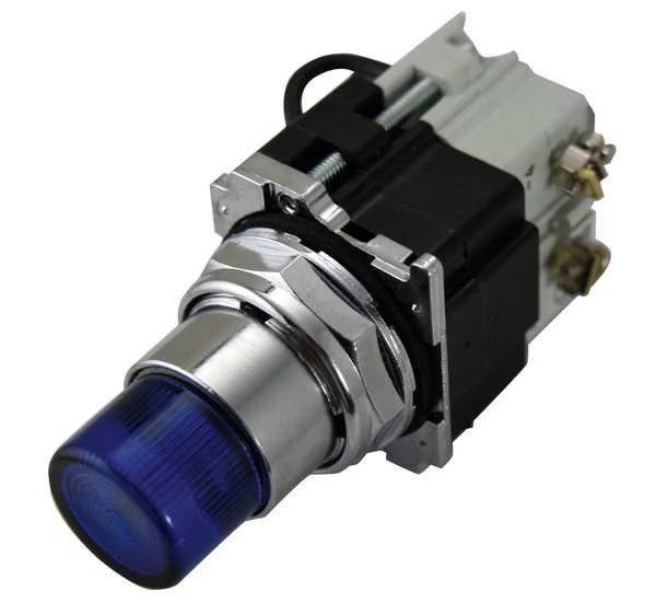 Pilot Light, Press, 120VAC, Blue, Eaton, Mfr#: 10250T221LLP06