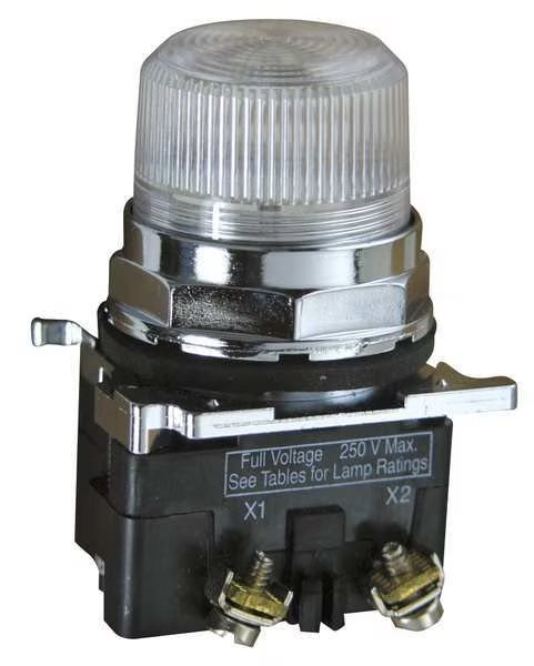 Pilot Light, 24VAC, Clear, Eaton, Mfr#: 10250T206NC5N