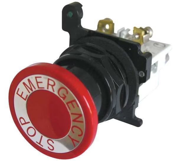 Non-Illuminated Push Button, Red, Eaton, Mfr#: E34GDBC2N8-1X