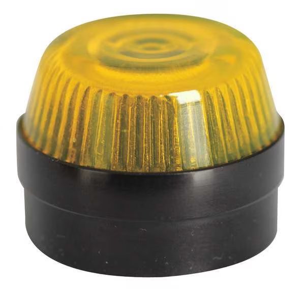 Pilot Light Lens, 30mm, Yellow, Glass, Eaton, Mfr#: E34G4