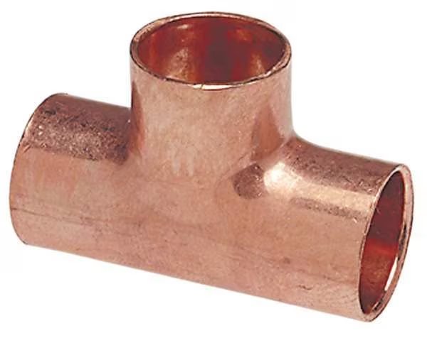 2" x 1-1/2" x 1-1/4" NOM C Copper Reducing Tee, Nibco, Mfr#: 611RR 2 11/2 1/14