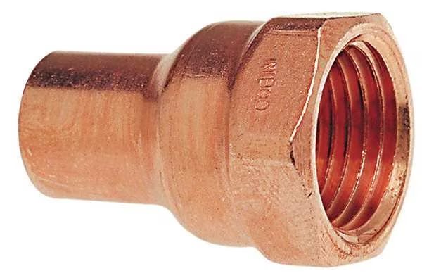 1/4" NOM FTG x 1/4" FNPT Copper Adapter, Nibco, Mfr#: 6032 1/4