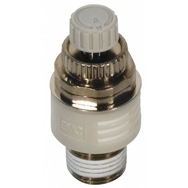 Exhaust Port Flow Control, 1/4 In. R(PT), Smc, Mfr#: ASN2-02