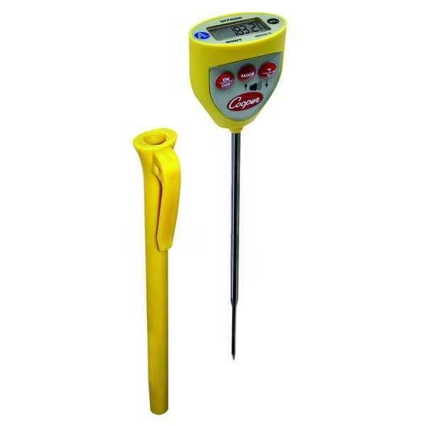 4-3/4" Stem Digital Pocket Thermometer, -40 Degrees to 450 Degrees F, Cooper-Atkins, Mfr#: DFP450W