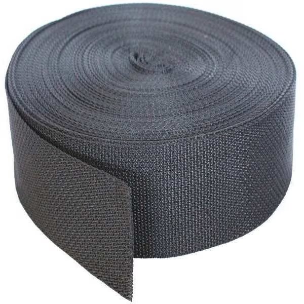 Bulk Webbing, 102 ft. x 2 In., 900 lb., Color: Black, Bulk-Strap, Mfr#: P02102BK