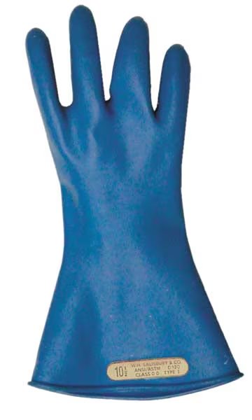Electrical Gloves, Class 0, Blue, Sz 8, PR, Salisbury, Mfr#: E011BL/8