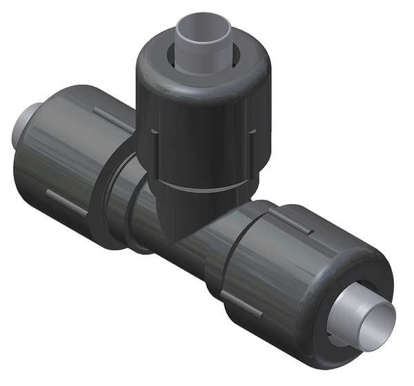 Tee, 3 Way, Compression, 1/2 In CTS, Continental Industries, Mfr#: 5657-50-1004-00
