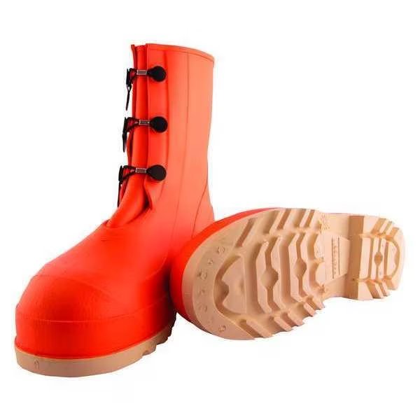 Size 10 Men's Steel Rubber Boot, Orange, Tingley, Mfr#: 82330