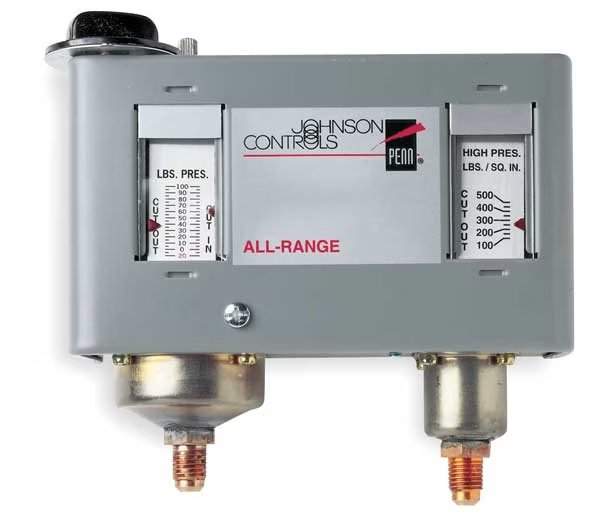 Dual Pressure Control, SPST, Johnson Controls, Mfr#: P170LB-1C