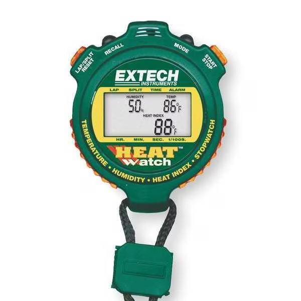 Heat Index Stopwatch, Relative Humidity, Extech, Mfr#: HW30