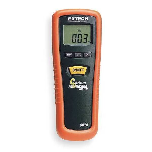 Detector, Co, 0 To 1000 PPM, Extech, Mfr#: CO10