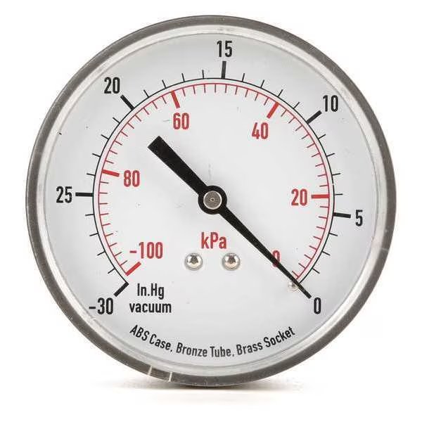 Vacuum Gauge, Test, 3-1/2 In, EnjoyTool Select, Mfr#: 4FMF8
