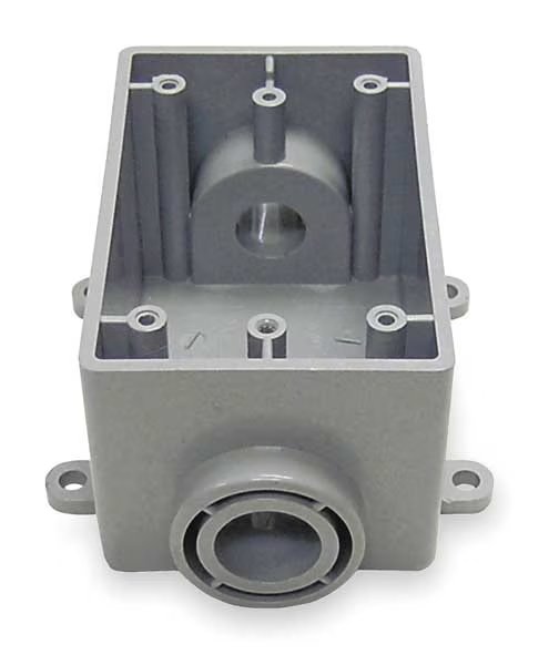 Weatherproof Electrical Box, 21 cu in, FSC Box Type, 1 Gang(s), PVC, Cantex, Mfr#: 5133463