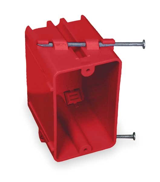 Electrical Box, 20 cu in, Switch Box Type, 1 Gang(s), PVC, Cantex, Mfr#: EZ20SNAR
