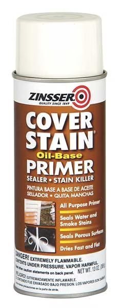 Spray Primer, White, 16 oz, Zinsser, Mfr#: 3609