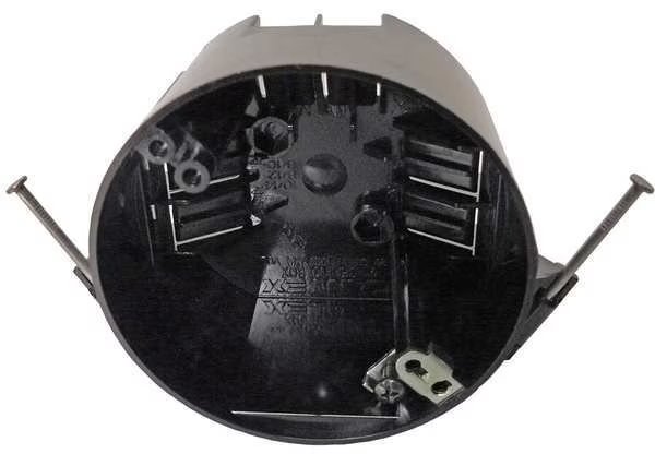 Electrical Box, 20 cu in, Ceiling Box Type, 2 Gang(s), Polycarbonate, Round Shape, Cantex, Mfr#: EZ20CNGR