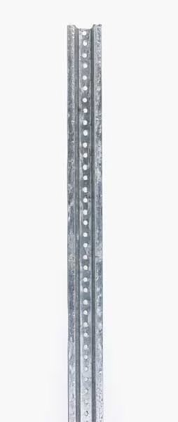 Sign Post, Silver, Steel, 10 ft L, Tapco, Mfr#: 054-00023