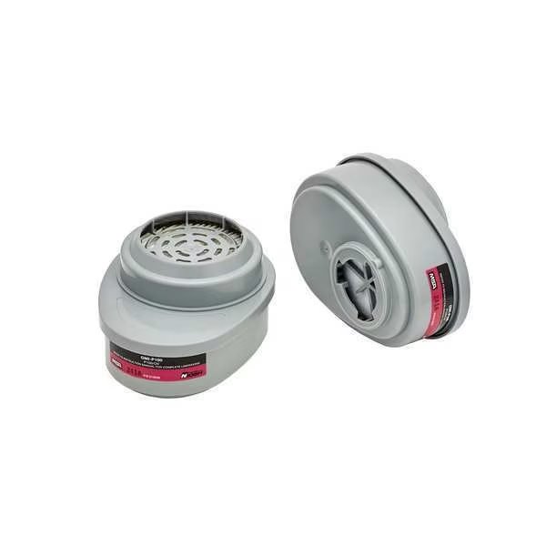 Combination Cartridge/Filter, Bayonet, OV, P100, Black, Magenta, 2 PK, NIOSH, Msa Safety, Mfr#: 815641