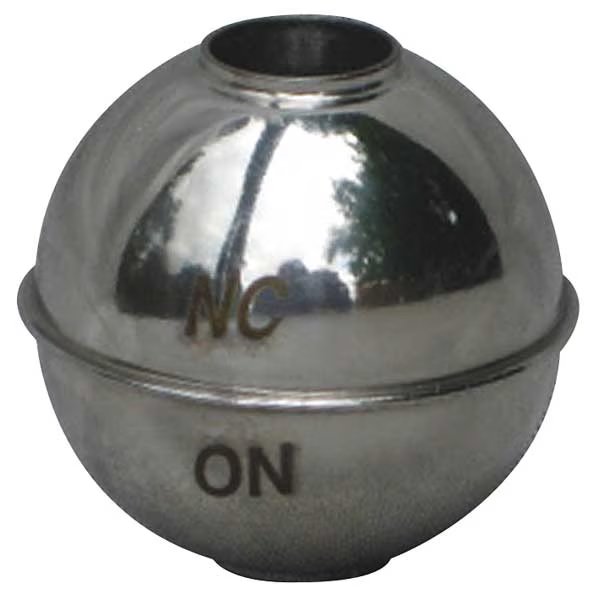 Tubed Magnetic Float Ball, Round, SS, 1 In, Naugatuck, Mfr#: GR-725S