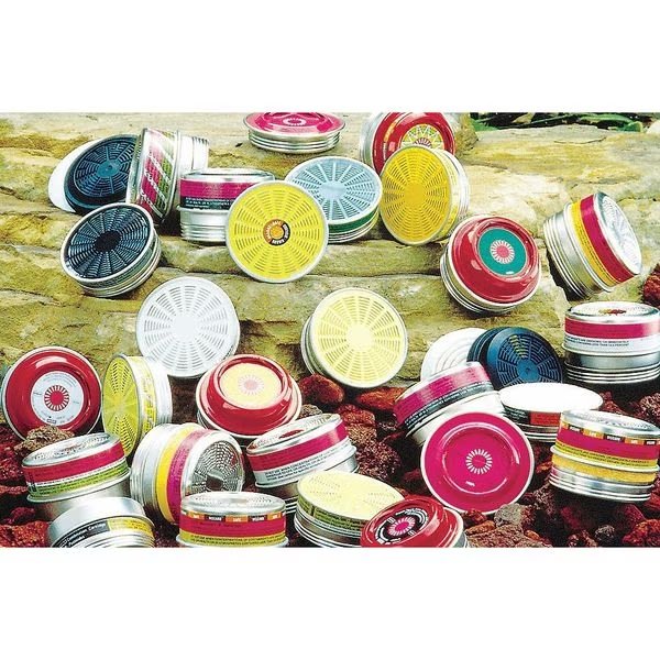 Cartridge, Threaded, OV, CL, HC, SD, HF, CD, FM, AM, MA, Olive, 10 PK, NIOSH, Msa Safety, Mfr#: 492790