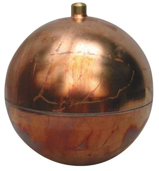 Float Ball, Round, Copper, 7 In, Naugatuck, Mfr#: GRC7024RE