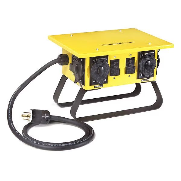 Power Distribution Box, 30 AC, (4) L5-20R, Southwire, Mfr#: 6534TLSX
