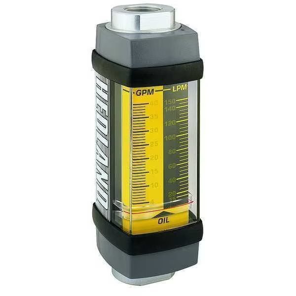 Flowmeter, 0.2-2.0 / 1-7.5 GPM/LPM, Hedland, Mfr#: H201A-020