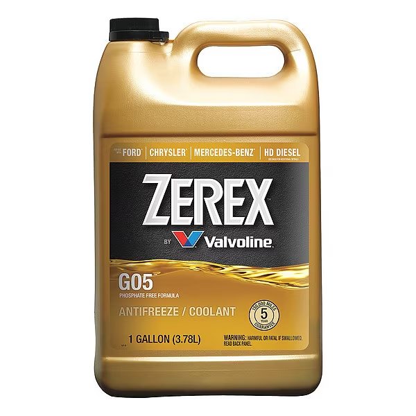 Antifreeze Coolant, 1 gal., Concentrated, Zerex, Mfr#: ZXG051