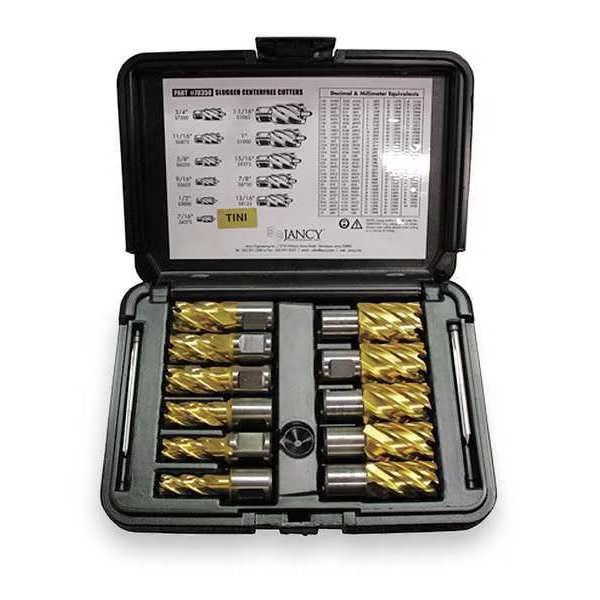 Annular Cutter Set TiN, 1 In Cut D, 11 Pc, Slugger By Fein, Mfr#: 63134999022