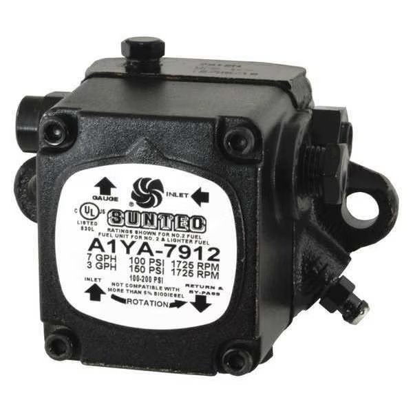 Oil Burner Pump, 1725 rpm, 3gph, 100-150psi, Suntec, Mfr#: PF205N2GU