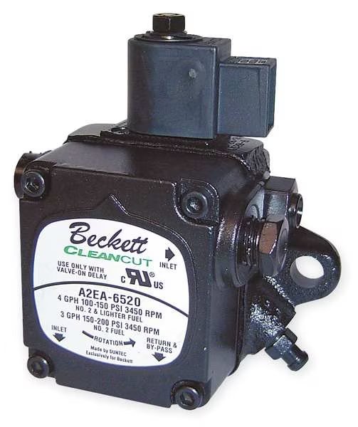 Oil Burner Pump, 3450 rpm, 4gph, 100-200psi, Rw Beckett, Mfr#: PF20322GU