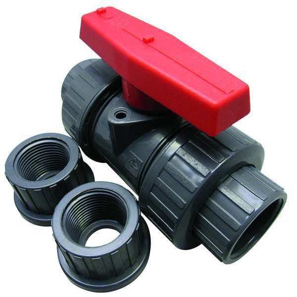 2" Socket PVC Ball Valve Union, EnjoyTool Select, Mfr#: 4PGC1
