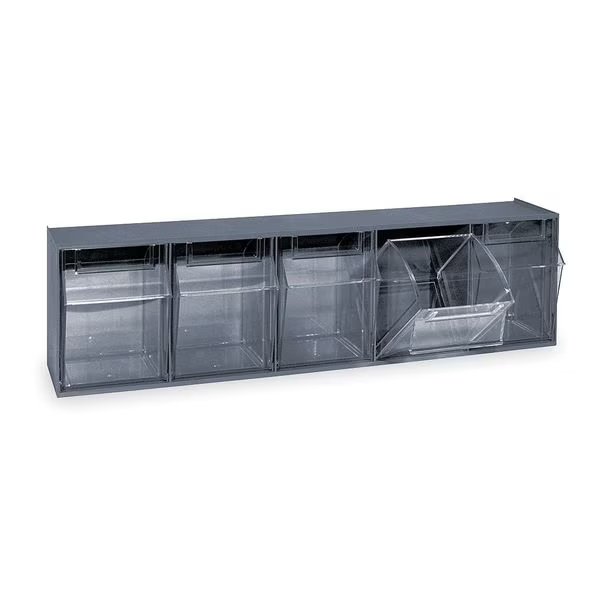Plastic Tip-Out Bin Gray, Quantum Storage Systems, Mfr#: QTB305GY