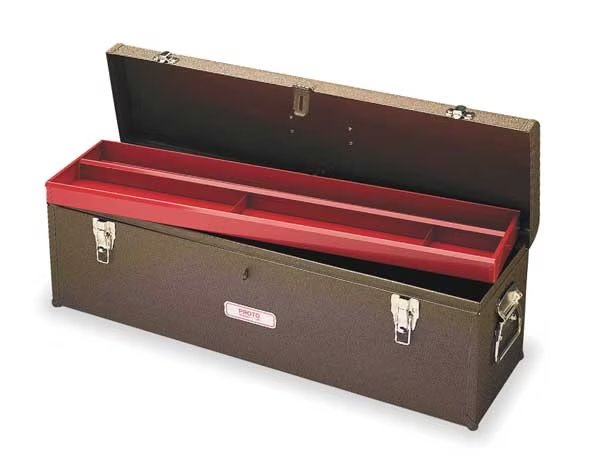 Tool Box, Steel, Brown, 32 in W x 8-1/2 in D x 9-1/2 in H, Proto, Mfr#: J9979-NA