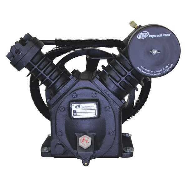 Air Compressor Pump, 5 hp, 7 1/2 hp, 2 Stage, 41 oz Oil Capacity, 2 Cylinder, Ingersoll-Rand, Mfr#: 2475