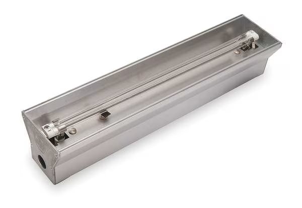Electric Infrared Heater, Horizontal Only, Aluminum, 13,648 BtuH, Tempco, Mfr#: CRA80027