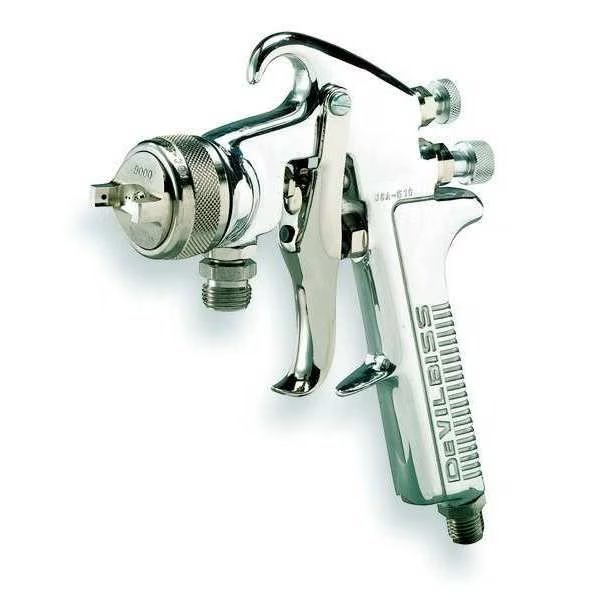Pressure Feed Spray Gun, 0.063In/1.6mm, Devilbiss, Mfr#: JGA-510-90FW